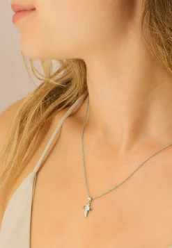 Anhänger Balken-Kreuz Weissgold 750, 18x9mm