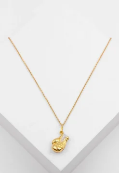 Anhänger Boxen Bicolor Gelb-/Weissgold 750, 22x12mm