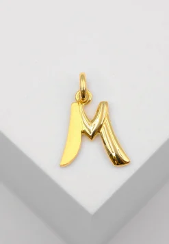 Anhänger Buchstabe M Gelbgold 750, 20x13mm