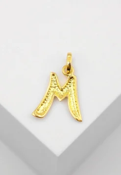 Anhänger Buchstabe M Gelbgold 750, 20x13mm