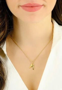 Anhänger Buchstabe M Gelbgold 750, 20x13mm