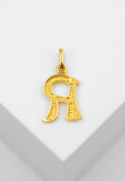 Anhänger Buchstabe R Gelbgold 750, 20x10mm
