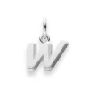 Anhänger Buchstabe W Silber 925, 13x7mm