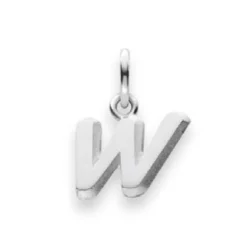 Anhänger Buchstabe W Silber 925, 13x7mm