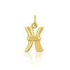Anhänger Buchstabe x Gelbgold 750, 20x10mm