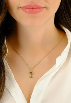 Anhänger Buchstabe Z Bicolor Gelb-/Weissgold 750 Diamant 0.01.00ct. 21x10mm
