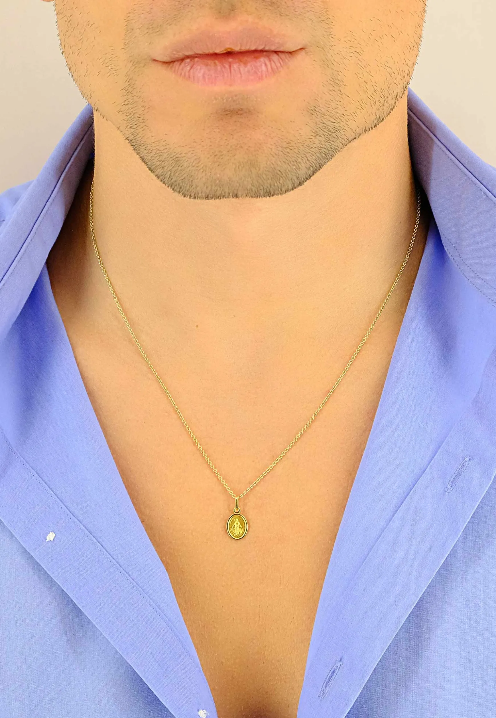 Anhänger Die Wundertätige Gelbgold 750, 17x8mm