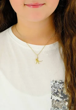 Anhänger Eishockey Bicolor Gelb-/Weissgold 750, 26x19mm