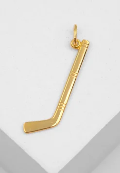Anhänger Eishockey Gelbgold 750, 32x11mm