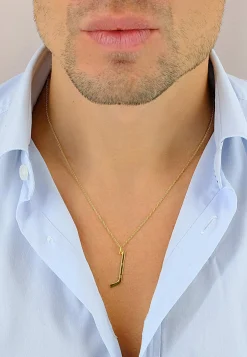 Anhänger Eishockey Gelbgold 750, 32x11mm