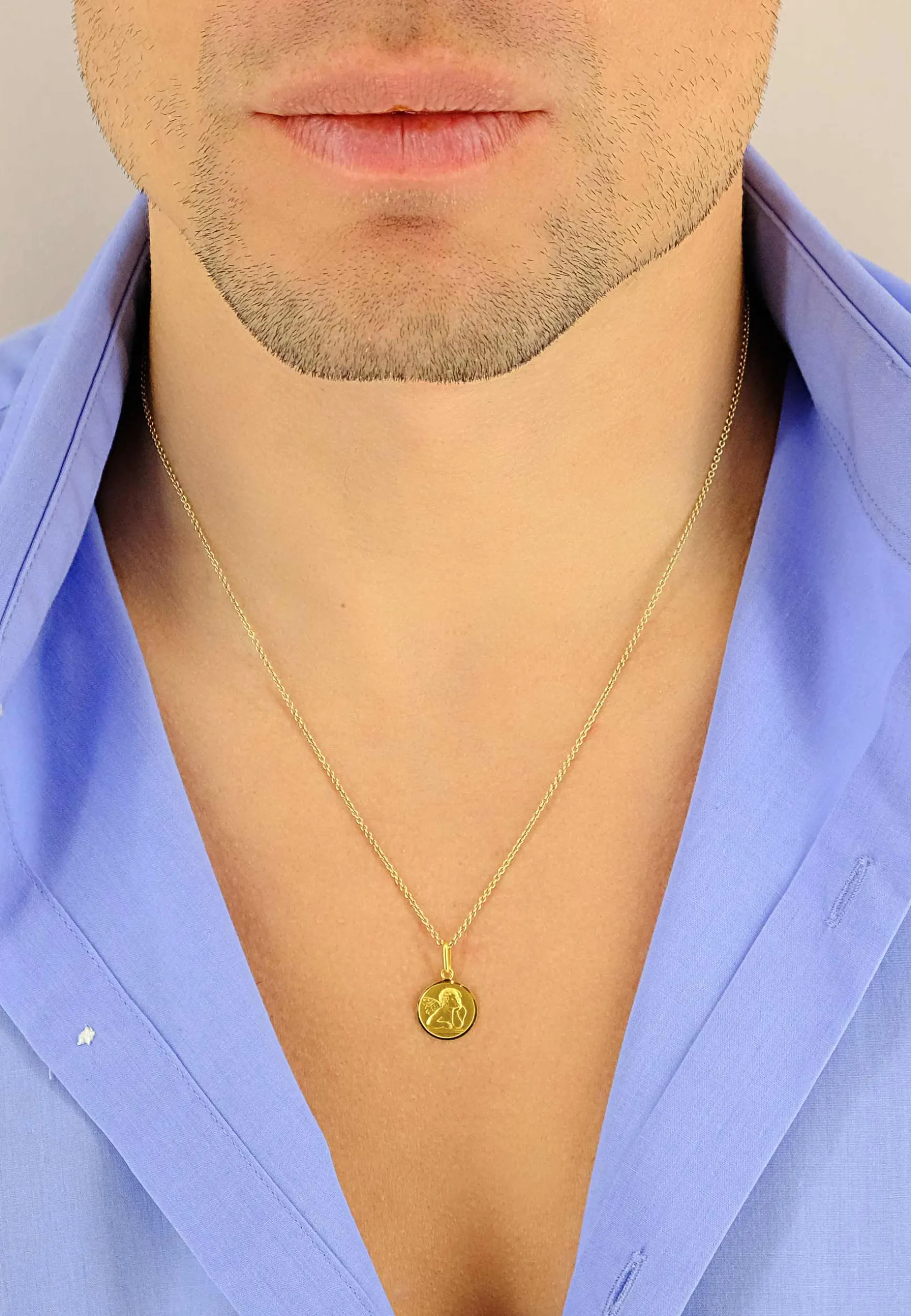 Anhänger Engel Gelbgold 750, 22x14mm