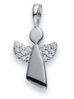 Anhänger Engel Silber 925 Zirkonia 21x11mm