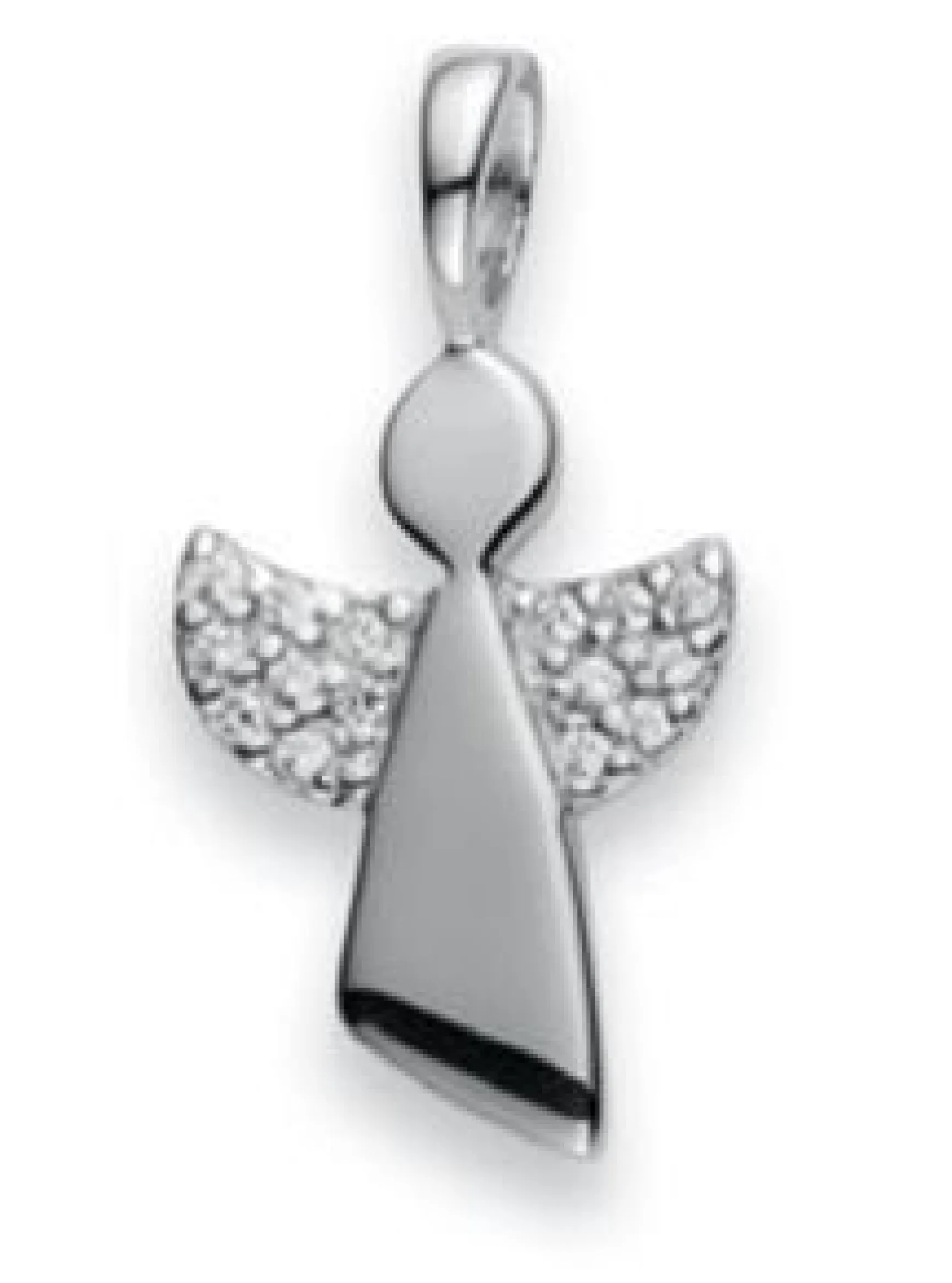 Anhänger Engel Silber 925 Zirkonia 21x11mm