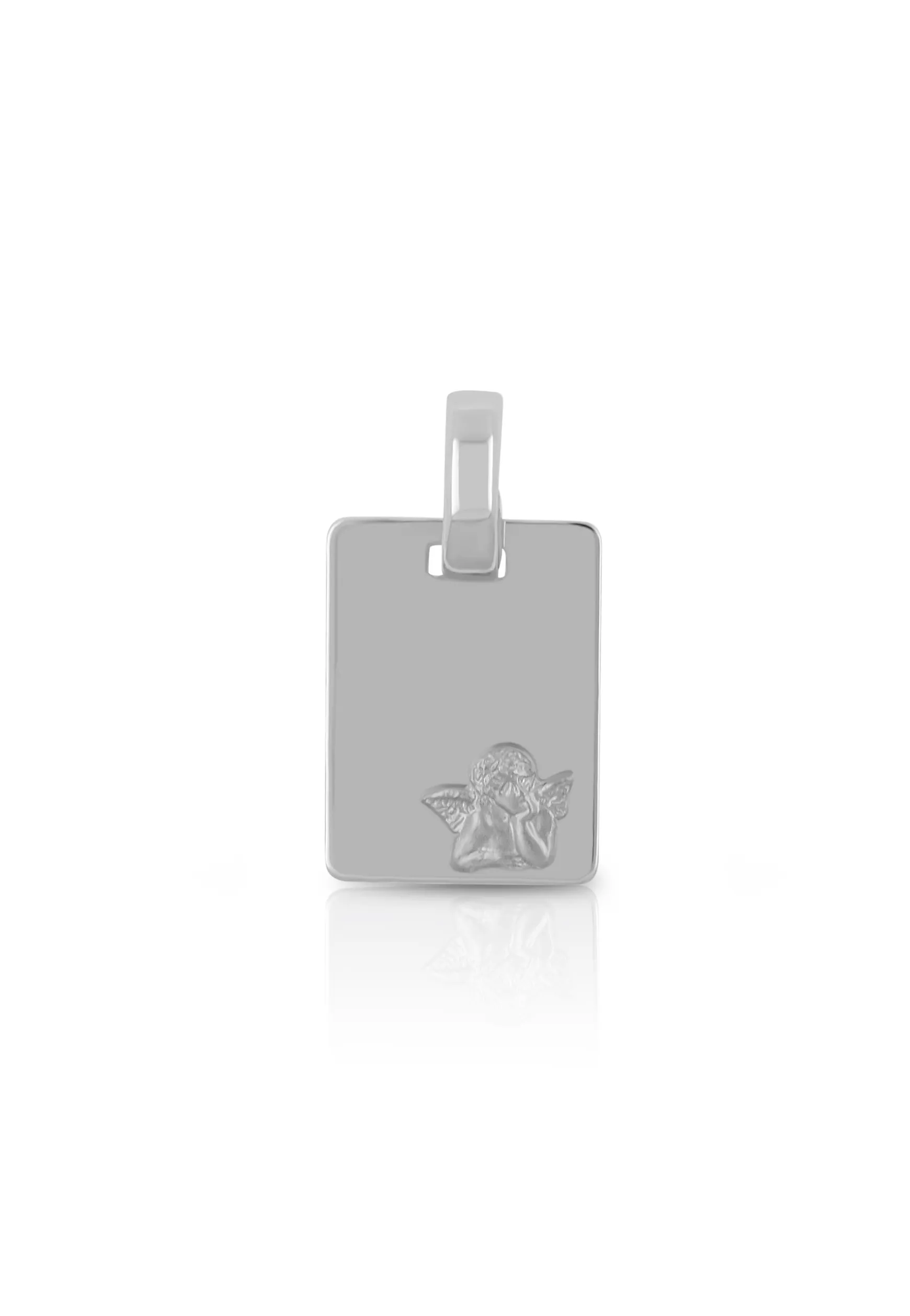 Anhänger Engel Weissgold 750, 17x9mm