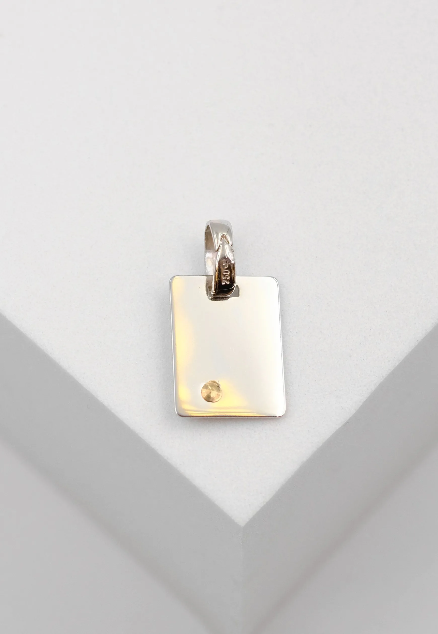 Anhänger Engel Weissgold 750, 17x9mm