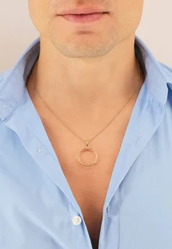 Anhänger 20er Vreneli-Fassung Gelbgold 750, 31x24mm