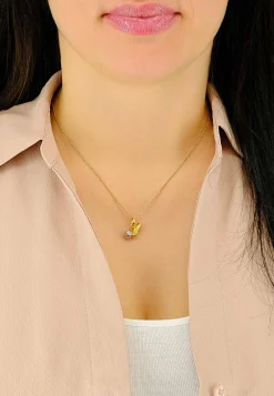 Anhänger Fussballschuh Bicolor Gelb-/Weissgold 750, 16x15mm