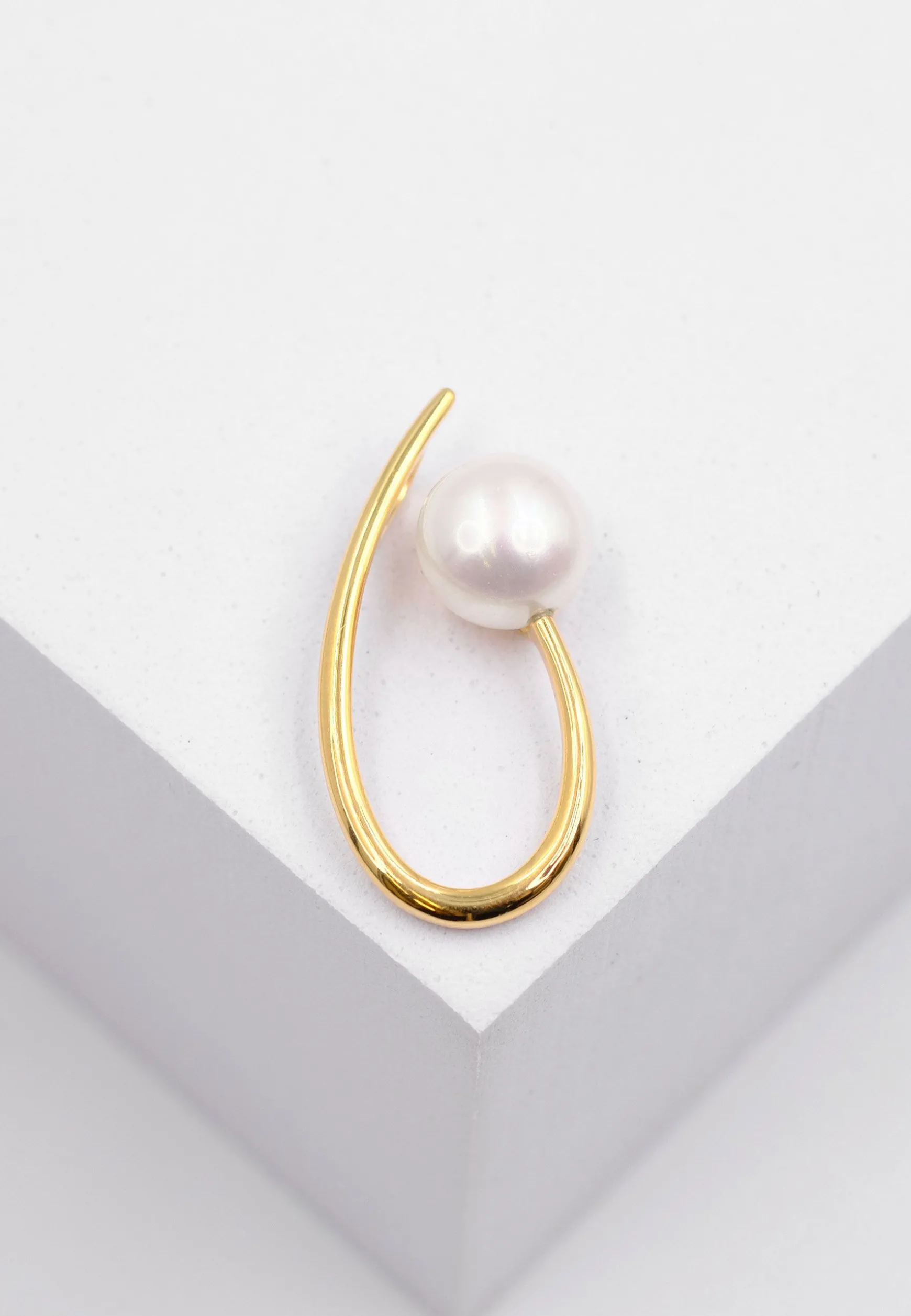 Anhänger Gelbgold 750 Süsswasserperle 8-8.5mm