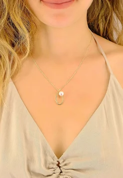 Anhänger Gelbgold 750 Süsswasserperle 8-8.5mm