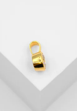 Anhänger Gelbgold 750 Zirkonia, 14x9mm