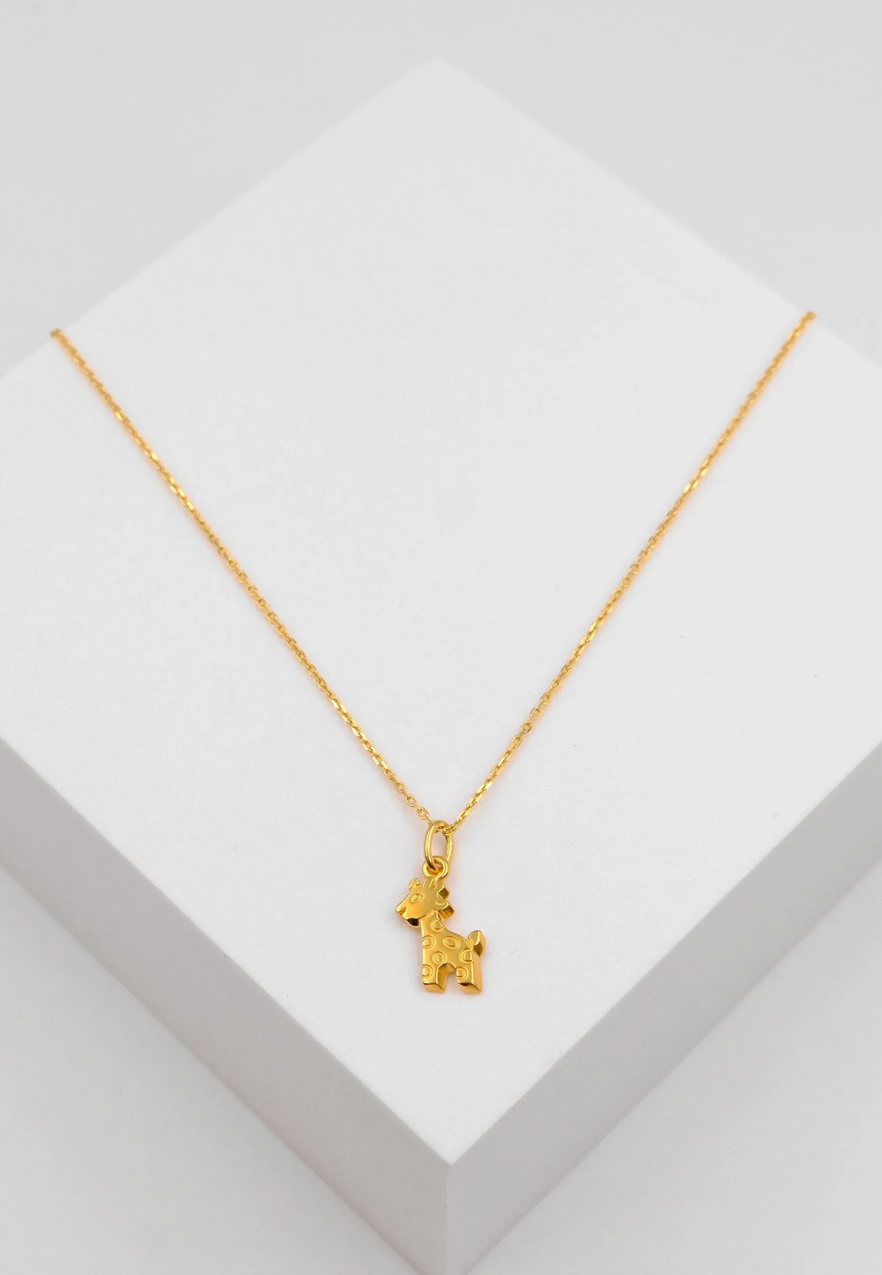 Anhänger Giraffe Gelbgold 750, 19x9mm