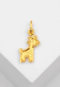 Anhänger Giraffe Gelbgold 750, 19x9mm
