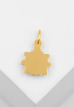 Anhänger Glückskäfer Gelbgold 750, 16x10mm