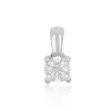 Anhänger 4-Griff-Fassung Diamant 0.30ct. Weissgold 750