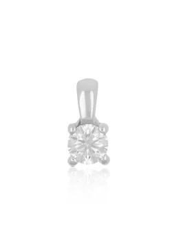 Anhänger 4-Griff-Fassung Diamant 0.30ct. Weissgold 750