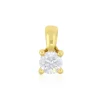 Anhänger 4-Griff-Fassung Diamant 0.30ct. Gelbgold 750