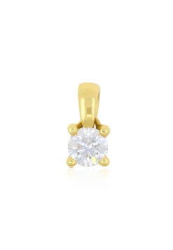 Anhänger 4-Griff-Fassung Diamant 0.30ct. Gelbgold 750