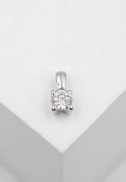 Anhänger 4-Griff-Fassung Diamant 0.30ct. Weissgold 750