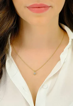 Anhänger 6-Griff-Fassung Diamant 0.50ct. Gelbgold 750