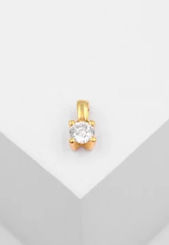 Anhänger 4-Griff-Fassung Diamant 0.30ct. Gelbgold 750