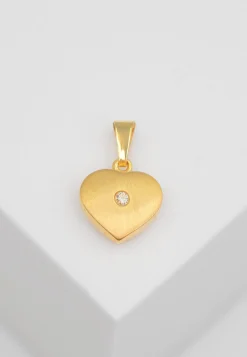 Anhänger Herz Gelbgold 750, 15x10mm