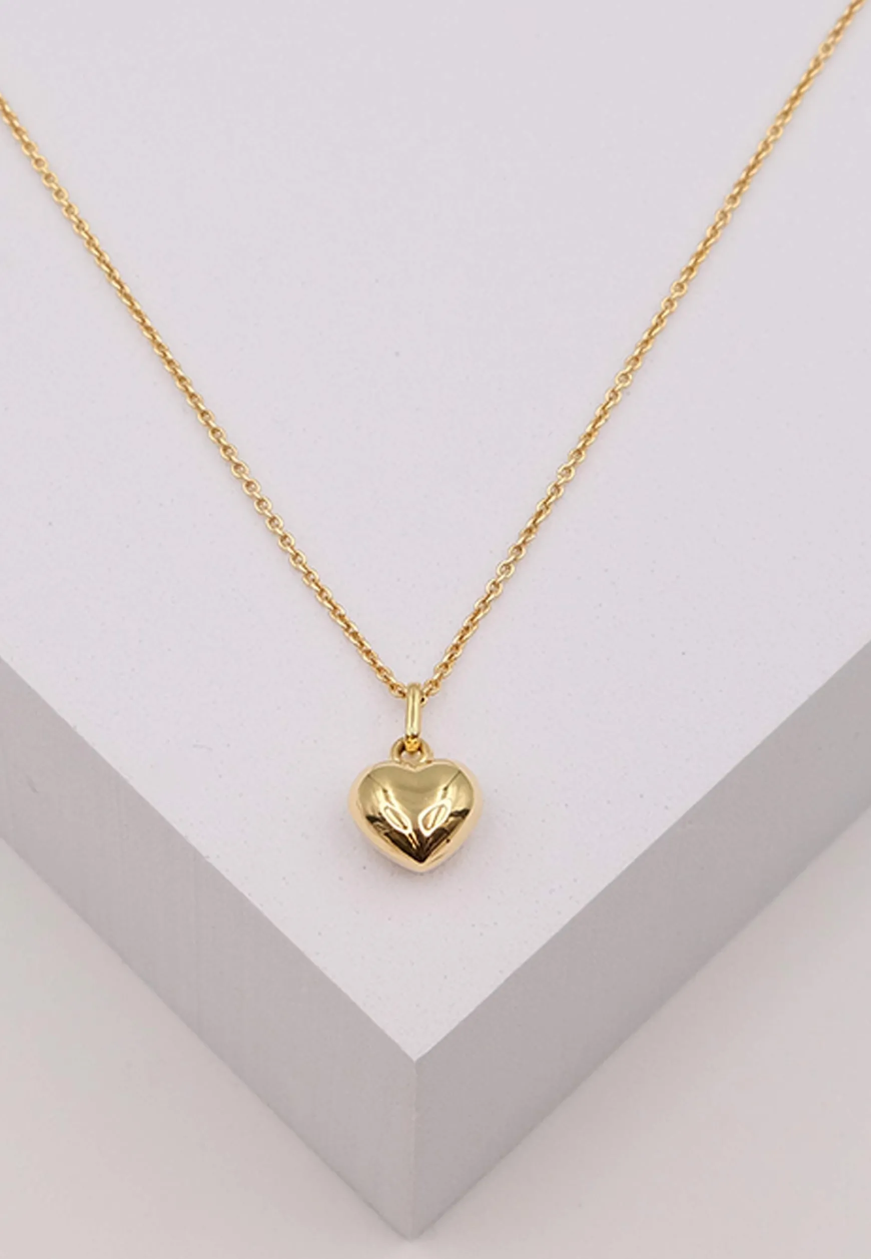 Anhänger Herz Gelbgold 750, 15x10mm