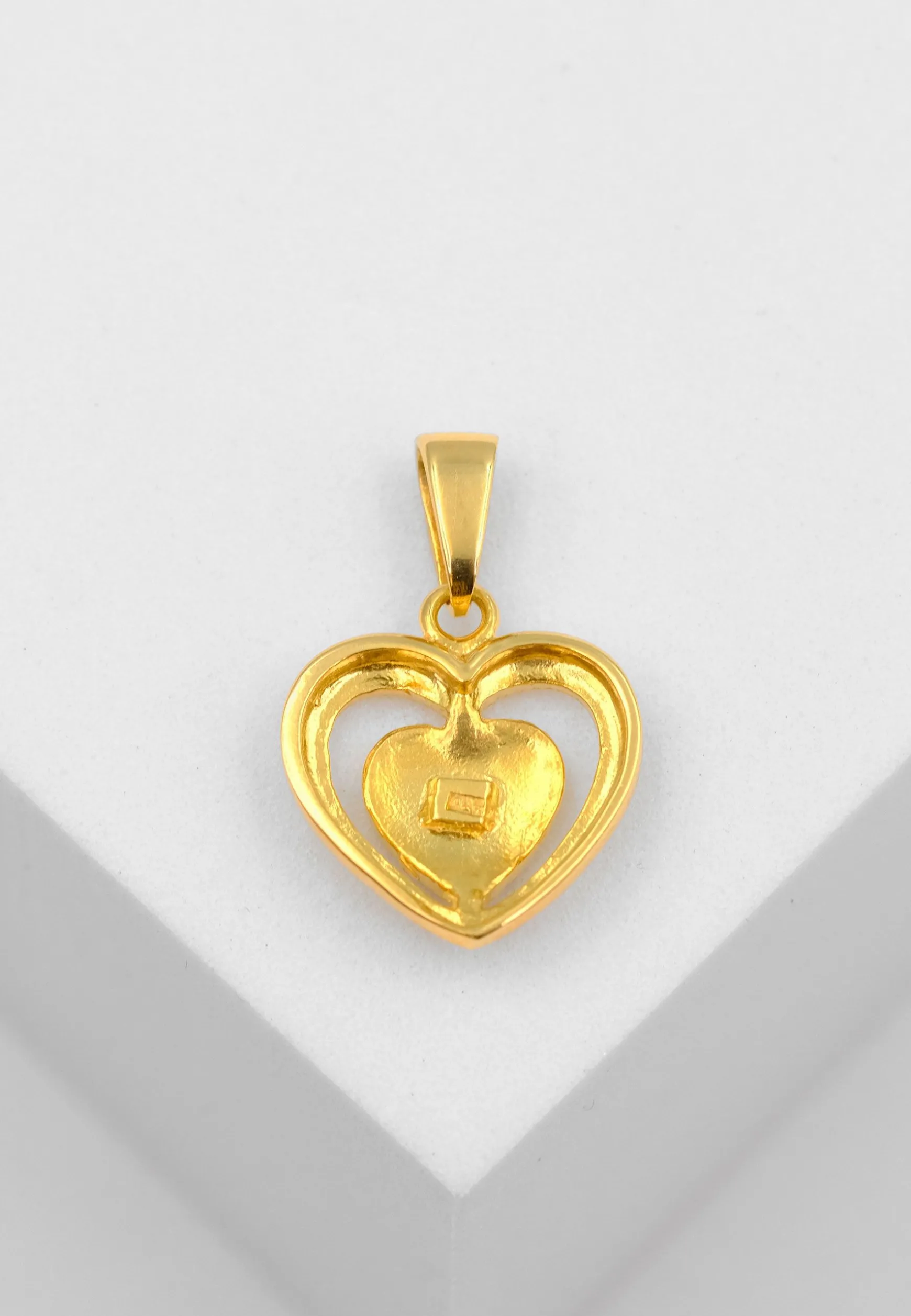 Anhänger Herz Gelbgold 750, 18x13mm