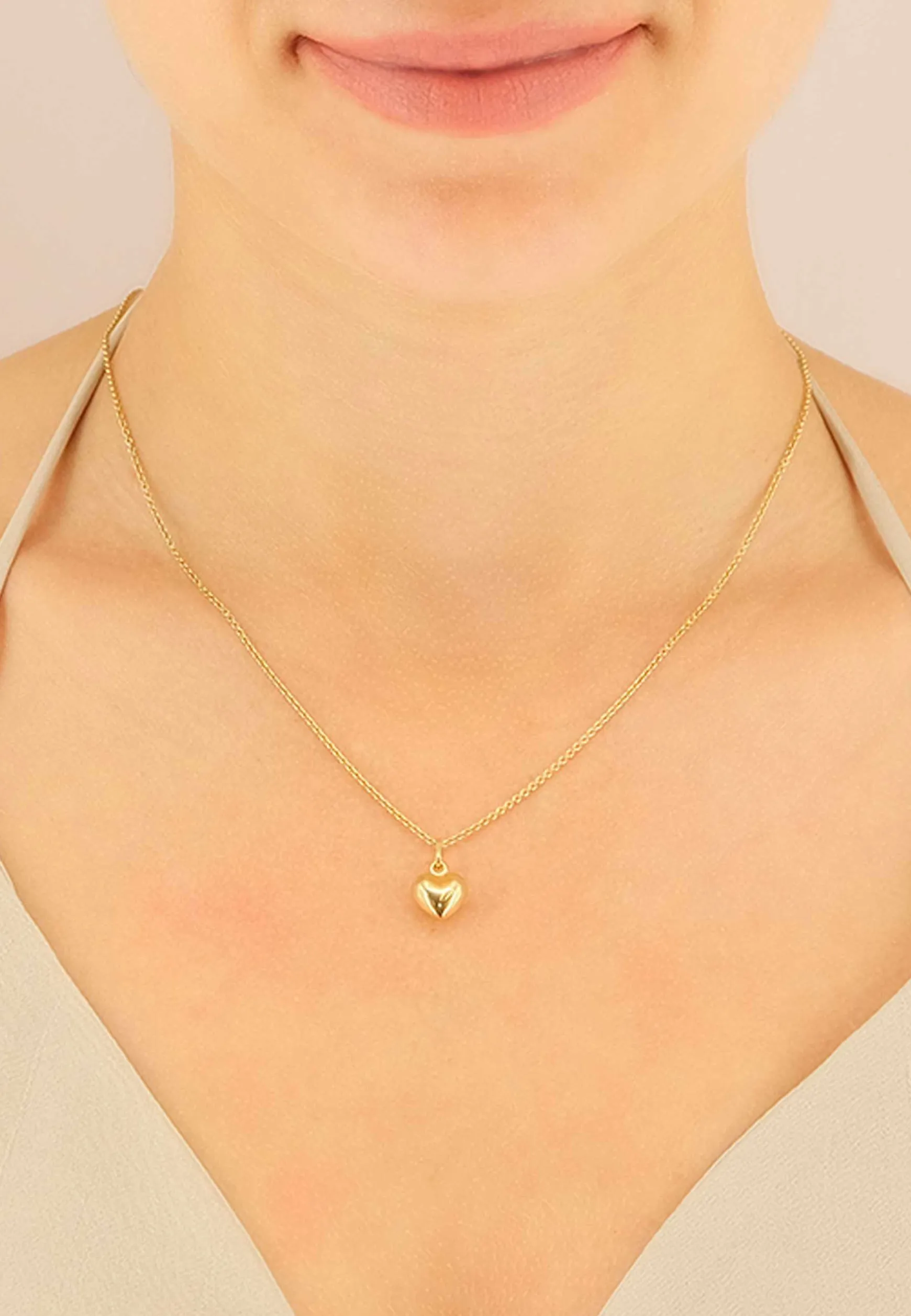 Anhänger Herz Gelbgold 750, 15x10mm