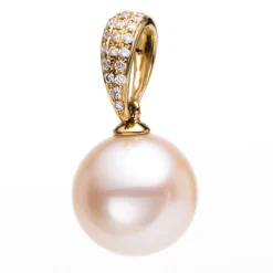 Anhänger 750/18K Gelbgold Diamant 0.09ct.