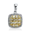 Anhänger 750/18K Gelbgold/Weissgold Diamant 0.61ct.