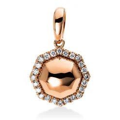Anhänger 585/14K Roségold Diamant 0.11ct.