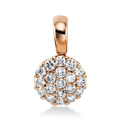 Anhänger 750/18K Rotgold Diamant 0.28ct.