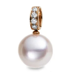 Anhänger 750/18K Rotgold Diamant 0.17ct.