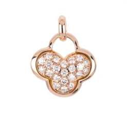 Anhänger 750/18K Rotgold Diamant 0.32ct.