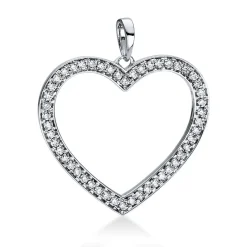 Anhänger 750/18K Weissgold Diamant 0.26ct.