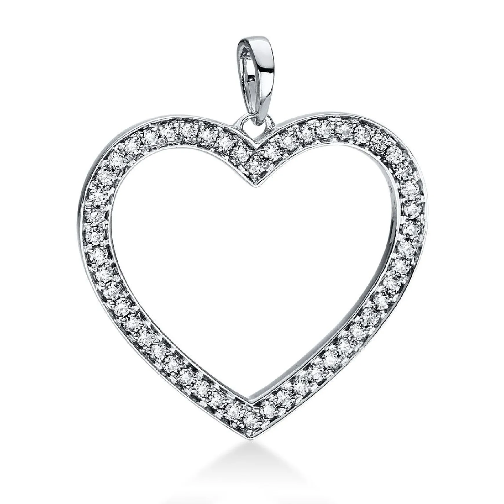 Anhänger 750/18K Weissgold Diamant 0.26ct.