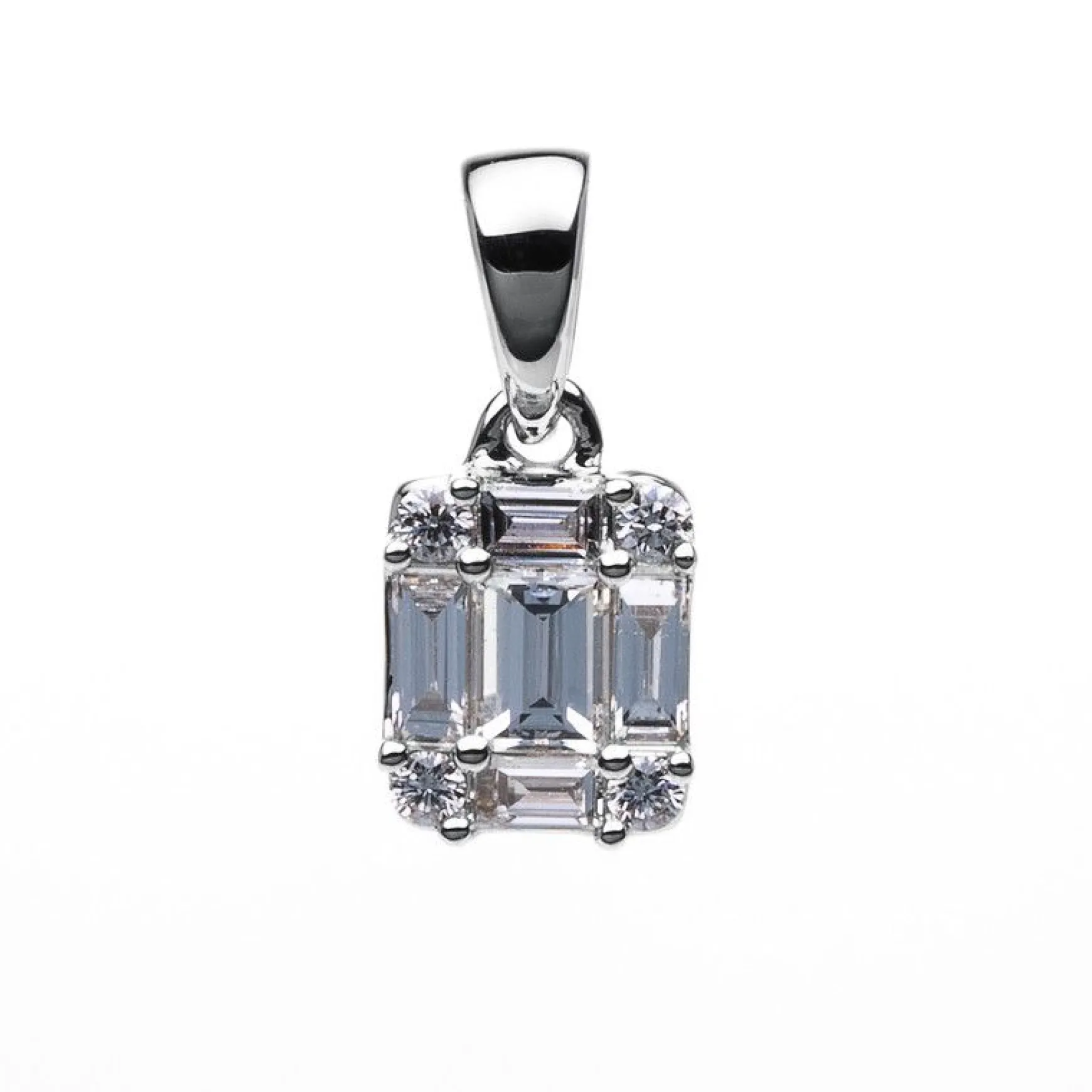 Anhänger 750/18K Weissgold Diamant 0.28ct.