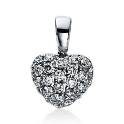 Anhänger 750/18K Weissgold Diamant 0.36ct.