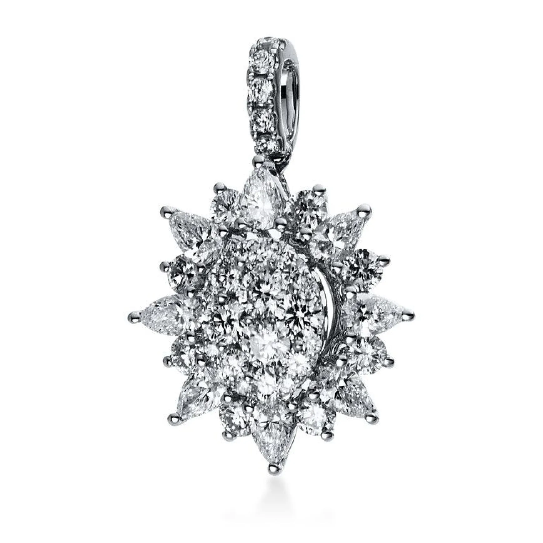 Anhänger 750/18K Weissgold Diamant 1.12ct.
