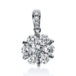 Anhänger 750/18K Weissgold Diamant 0.78ct.